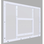 Щит баскетбольный тренировочный 120х90 см, ПОЛИКАРБОНАТ, цвет разметки в атрибутах